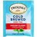 A blue box of Twinings English Classic Cold Brew Iced Tea Bags.