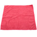 A red Unger SmartColor microfiber cleaning cloth on a white background.