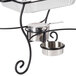 An American Metalcraft stainless steel fuel holder on a stand with a metal pan.