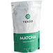 A green and white bag of Tenzo Premium Matcha Green Tea Powder.