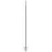 An Avantco round metal spit assembly pole with a white background.