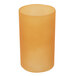 An orange frost glass cylinder for a Sterno table lamp.