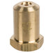 A gold metal cylinder with a brass threaded nut with the number 52 on it.