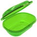 A green Preserve reusable take-out container with a lid.