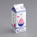 A white carton of Dannon YoCream Non-Fat No Sugar Added Vanilla Frozen Yogurt Mix with blue and pink accents.