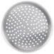 An American Metalcraft 6" perforated aluminum pizza pan with straight sides.