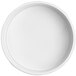 An American Metalcraft white melamine bowl with a rim.