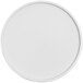 An American Metalcraft Unity 6" melamine mocha plate with a white circle and border.