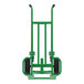 A green Valley Craft steel hand truck with black wheels.