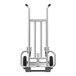 A silver Valley Craft hand truck with black rubber wheels and swivel casters.