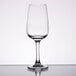 A close up of a Chef & Sommelier Cabernet Port Wine Glass on a white surface.