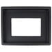 A black rectangular object.