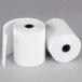 A 5-pack of Point Plus white thermal paper rolls.