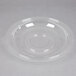 A clear plastic Fineline dome lid on a bowl.
