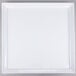 A white square GET Melamine display platter.