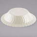 A Fineline Flairware ivory plastic bowl with a curved design.