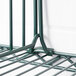 A Metro smoked glass wire shelf divider on a Metro wire rack.
