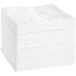 A stack of white EcoChoice 1-Ply Bamboo paper napkins.