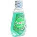A case of 48 Crest Scope Classic Mint Mouthwash bottles with green caps on a counter.