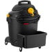A black and yellow Shop-Vac wet/dry vacuum cleaner.