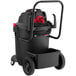 A black and red Shop-Vac wet/dry vacuum cleaner on wheels.