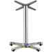 An FLAT Tech aluminum table base with yellow self-stabilizing legs.