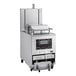 A large stainless steel Henny Penny electric pressure fryer.