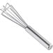 An American Metalcraft stainless steel mini bar whisk with a metal handle.