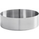 An American Metalcraft stainless steel bowl with a white background.