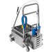 An Oil Solutions Group Armadillo portable oil filter machine with blue hoses.