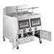 A Henny Penny natural gas open fryer with two wells and Computron 8000 controls.