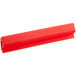 A red rectangular silicone pan clip.