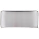 A silver rectangular Carnival King drip tray on a white surface.