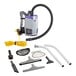A ProTeam backpack vacuum with restaurant kit accessories including a straight cuff hose.