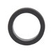 A black rubber bearing ring with a black circle on a white background.