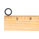 A ruler with a black ring on it.