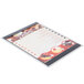 A Menu Solutions Alumitique aluminum menu board with top and bottom strips holding a menu.