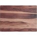An Acopa walnut faux wood melamine serving board with a wood surface.