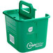 A green Sani Professional Triple Take plastic bucket with a handle.