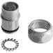 A close-up of Eversteel stainless steel nut and ring set.