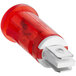 A red and white ServIt indicator light with a white plastic base.