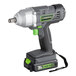 A Genesis cordless impact wrench with a green and black handle.