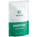 A white and green bag of Tenzo Premium Matcha Green Tea Powder with a green label.