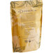 A brown bag of Davidson's Organic Rose Congou Loose Leaf Tea with text and images of leaves.