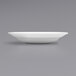 A close up of a white Corona by GET Enterprises Actualite porcelain soup bowl.