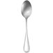 An Oneida Pearl stainless steel serving spoon with a handle.