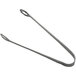 Oneida New Rim by 1880 Hospitality 18/10 Stainless Steel Tongs with a hole in the end.