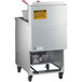 An Avantco liquid propane floor fryer with a stainless steel container.