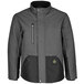 A grey and black RefrigiWear ChillShield jacket for men.