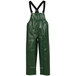 A pair of green Tingley overalls with straps.